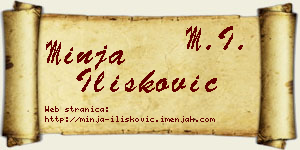 Minja Ilišković vizit kartica